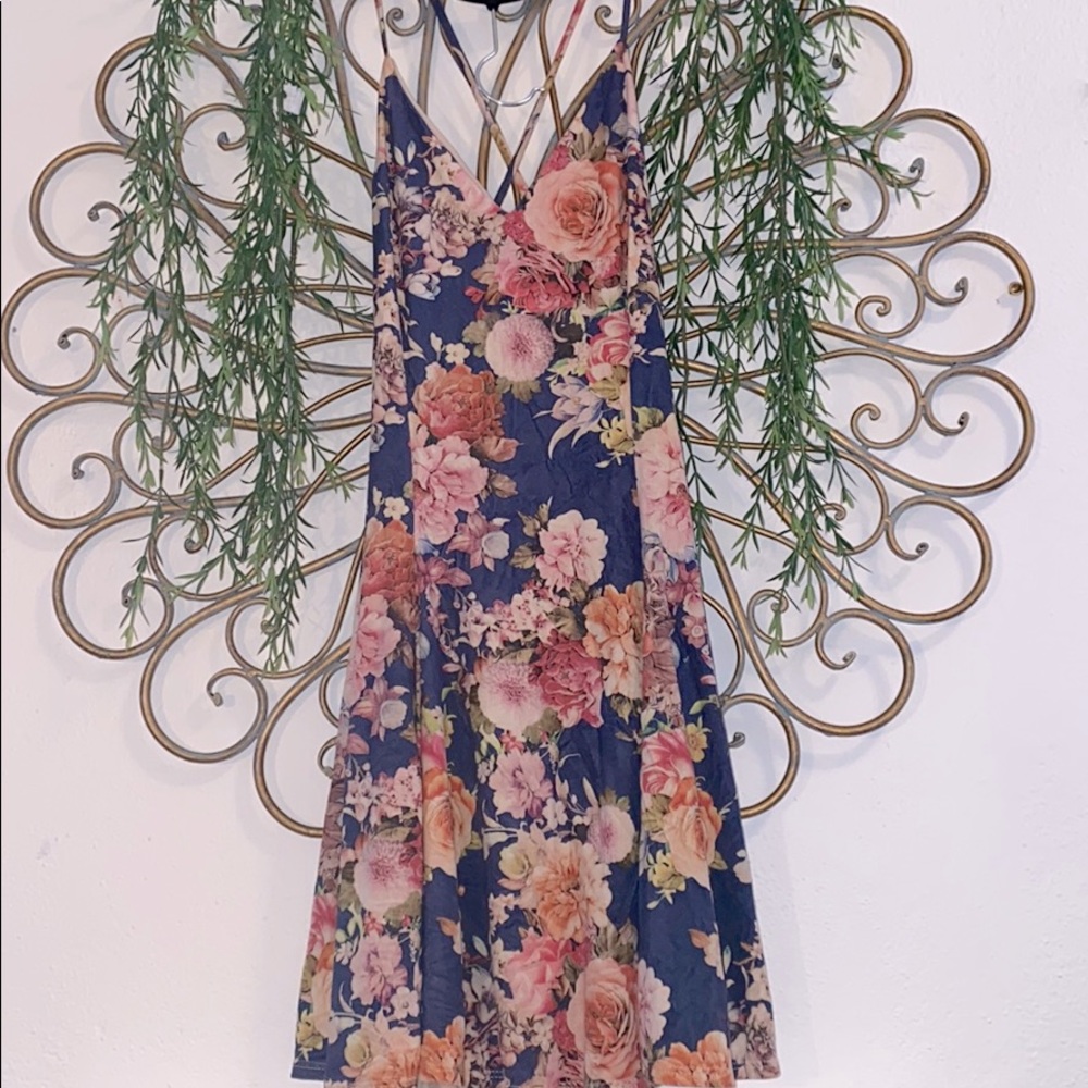 Blue Floral Dress